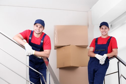 Boxes and furniture being loaded for urgent removals in Bromley