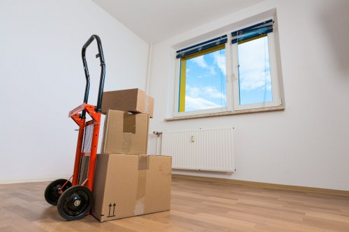 Bromley Movers crew carrying out a careful risk assessment on site