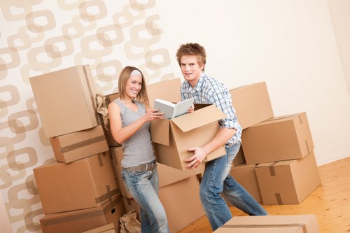 Careful handling of furniture in a Bromley flat with stairs