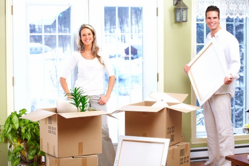 Careful handling of household items during a same-day removal